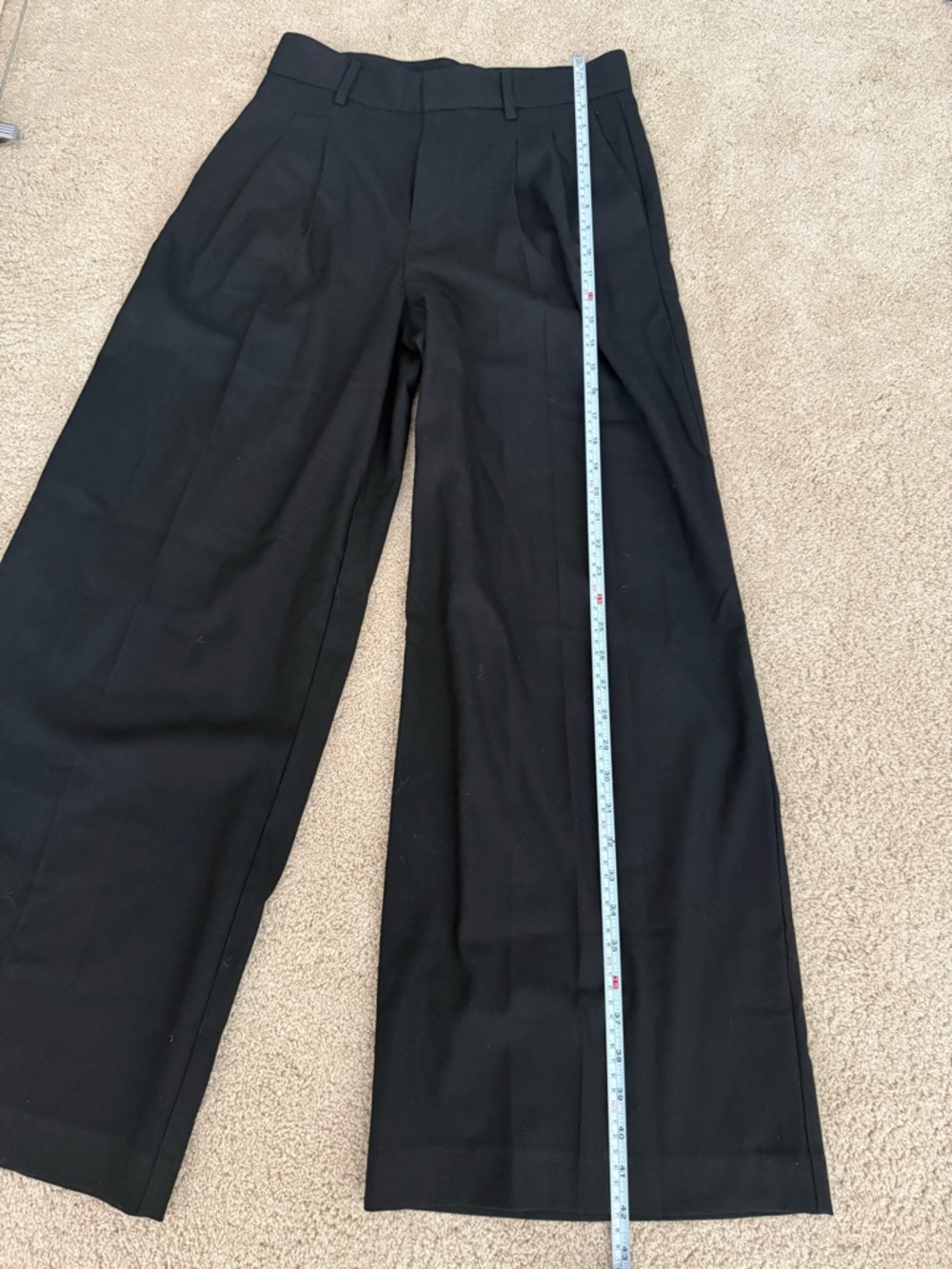 The Harlow Superwide-Leg Trouser in Brushed Twill - Picture 7 of 9